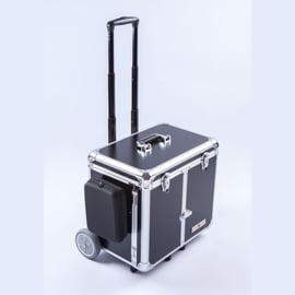 Luxe Mobile Pedicure Koffer met Grote Wielen Zwart /st