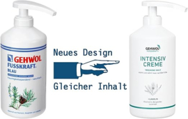 Gehwol Fusskraft Intensiv Cream 500ml blauw – Voor droge, gevoelige huid