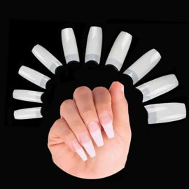 TAMMY TAYLOR NAILS TIPS CUT OUT SQUARE-WHITEST WHITE -SIZE 4 MADE IN USA
