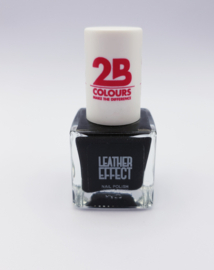 2B Colours Leather Effect Black 9,5 ml effect nagellak