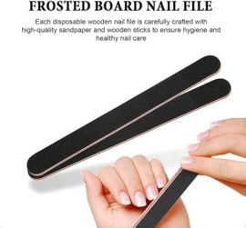 CND CREATIVE PRO  SMOOTHIE ZEBRA  FILE (8 PK) -100/100 professionele nagelvijlen voor natuurlijke en acrylnagels, voor verzorging en styling