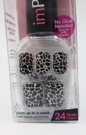 24 stuks press-on nagels, middelgroot, vierkant, lichtpaars, om op te plakken, paarse bloemen, acryl, glanzend, voor vrouwen en meisjes