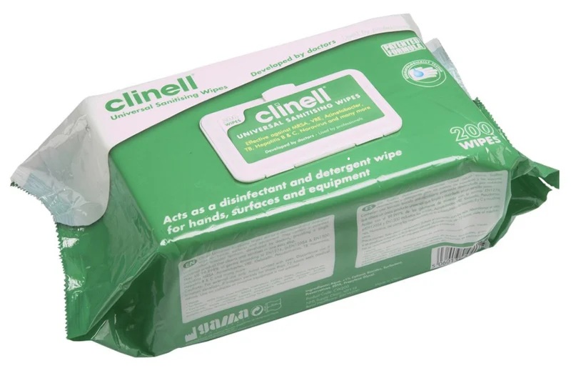 Clinell Universal Wipes – Schimmel-, bacterie- & virusdodend – 200 stuks