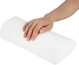 Woonkamer handsteunkussen, afneembaar zacht wasbaar sponskussen voor nail art, armsteunkussen voor nagelsalon, nagelkunst, nagelkunstkunstenaar (wit)