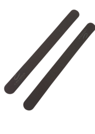CND CREATIVE PRO KANGA FILE -240/240 dubbelzijdige nagelvijlen korrel 240/240 amaril voor nagels, professionele nagelvijlen voor natuurlijke en acrylnagels, voor verzorging en styling, zwart
