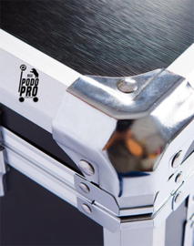 Luxe Mobile Pedicure Koffer met Grote Wielen Zwart /st