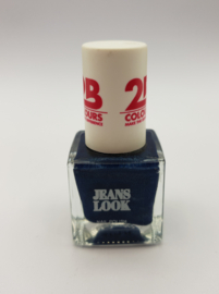 2B Colours Jeans Look Blue 9,5 ml matte denim effect nagellak