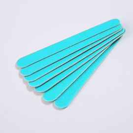 Nagelontvetter 5 Stuks 100/180 Houten Files Draagbare Wegwerp Manicure Tools Voor Thuis Reizen Dubbelzijdige Pad Professionele Ideale Polijstmachine Baby Blauw