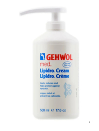 Gehwol med Lipidro Crème 500ml met handige doseerpomp