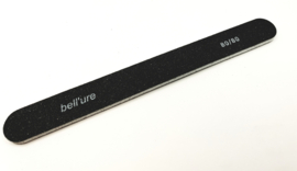 Bell*ure Nail Files 80/80 professionele nagelvijl nagelvijlen korrel 80/80 voor acrylnagels en gelnagels, dubbelzijdige grove nagelvijl korrel 80 korrel 80 professionele nagelvijlen set (zwart)