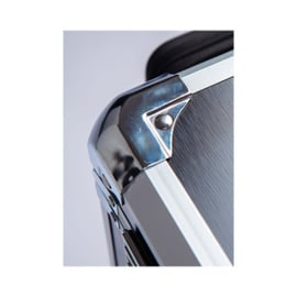 Luxe Mobile Pedicure Koffer met Grote Wielen Grijs/Zilver /st