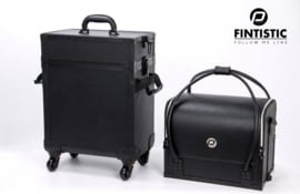 Fintistic zwarte visagiekoffer Follow Me Line – hoog luxe model