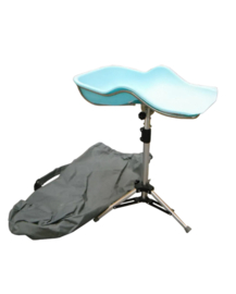 Beensteun AquaPolo met flexibele opvangschaal blauw