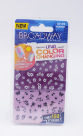 NEW BROADWAY NAILS STICKERS CHANGE COLOR IN SUNLIGHT OVER 150 STICKERS
