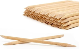 ALLURE NAIL PRODUCT PRO 12 wooden sticks for removing cuticles and nails, length 12 cm, double tip for pushing and removing cuticles and applying decorations