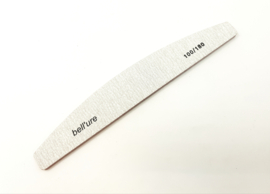 Bell*ure Nail Files 100/180  professionele nagelvijl Nagelvijl, professionele nagelvijl, gebogen vingernagelvijl, dubbelzijdige vijl met korrelgrootte 100/180, manicuregereedschap voor thuis- en salongebruik (wit)