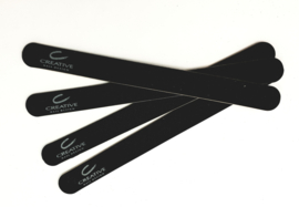 CND CREATIVE PRO  KANGA FILE (10 PK) -240/240 dubbelzijdige nagelvijlen korrel 240/240 amaril voor nagels, professionele nagelvijlen voor natuurlijke en acrylnagels, voor verzorging en styling, zwart