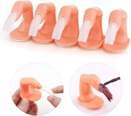 Practice Fake Finger voor Manicure Nail Art Training, 10 stuks Nail Fingers Model