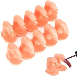 Practice Fake Finger voor Manicure Nail Art Training, 10 stuks Nail Fingers Model