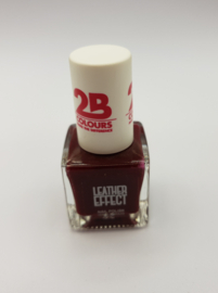 2B COLOURS MAKE THE DIFFERENCE NAIL POLISH LEATHER EFFECT BORDEAUX 9.5 ml
