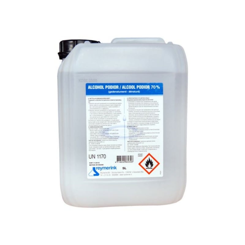 Alcohol Podior 70% – Desinfectie -  Bidon 5L voor Professionals