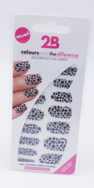 2B COLOURS MAKE THE DIFFERENCE DECORATING NAIL WRAPS 16 NAIL STRIPS