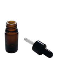 Flesje uit glas met pipet 5 ml