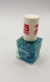 2B Colours Glitter Nagellak Turquoise 9,5 ml Sprankelend Effect