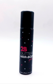 2B Glittering Hair & Body Spray – Goudkleurig – 75 ml | Party Glow