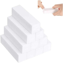 G*LAC Nail file Double face - 100/180 10 stuks nail polishing blocks, nail polishing machines, nail pads, square sponges, nail files, for nail salon, nail art at home