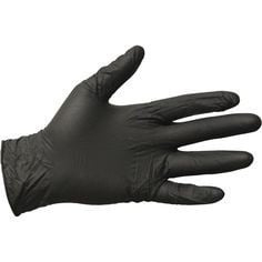 Zwarte nitril handschoenen L poedervrij – 100 stuks professioneel