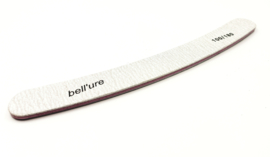 Bell*ure Nail Files 100/180 professionele nagelvijl Nagelvijl, professionele nagelvijl, gebogen vingernagelvijl, dubbelzijdige vijl met korrelgrootte 100/180, manicuregereedschap voor thuis- en salongebruik (wit).