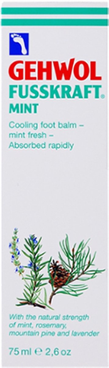 Gehwol Fusskraft Menthe 75 ml – Baume rafraîchissant pour des pieds doux et frais