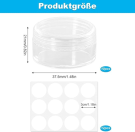 Nail Art Box BEATY PRO  met 12 schroefvakken, leeg