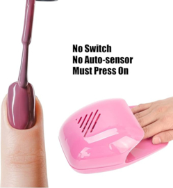 TEEN TEEN nageldroger voor kapsalons mini-ventilator op batterijen voor gewone nagellak, draagbare nageldroger voor gewone nagellak, manicuregereedschap, nail art, verjaardag, Kerstmis,