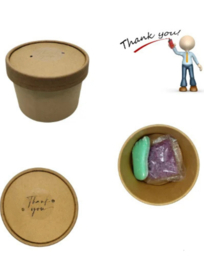 Geschenkdoosje met groen zeepvoetje & voetbadzout – ideaal salonbedankje