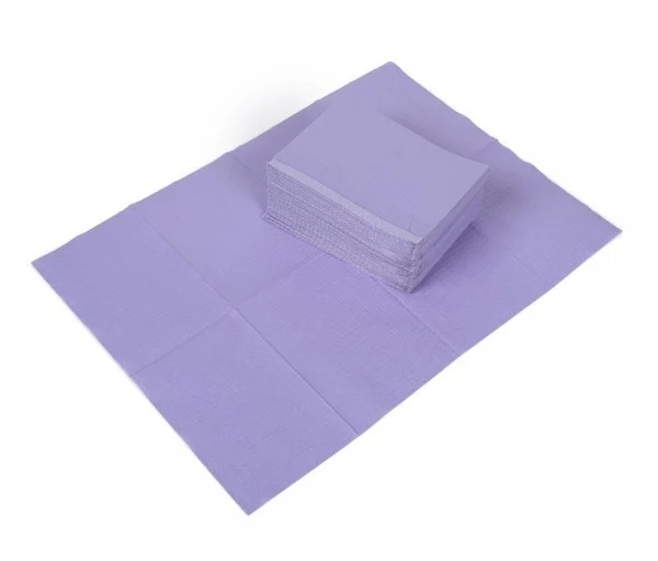 Paarse Dental Towels 3-laags – Geplastificeerd Onderlegdoek 34x46cm (125st)