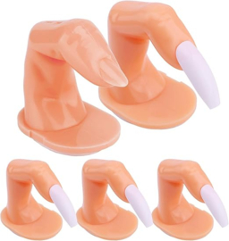 Practice Fake Finger voor Manicure Nail Art Training, 10 stuks Nail Fingers Model