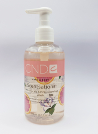 CND SCENTSATIONS HANDEN & LICHAAM KAMPERFOELIE & ROZE GRAPEFRUIT WASMIDDEL 245 ml