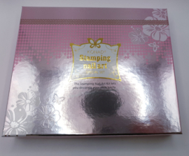 KONAD STAMPING NAIL ART SPECIAL SET  5 DIFFERENT NAIL POLISHES 11 ML, 1 TOP COAT