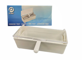 Desinfectietray 1,2 liter met mandje voor instrumenten en salonhygiëne