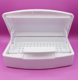 Desinfectietray 1,2 liter met mandje voor instrumenten en salonhygiëne
