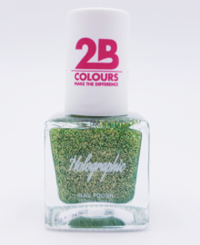 2B Colours Holographic Green 9,5 ml effect nagellak