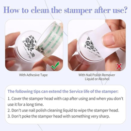 KONAD STAMP&SCRAPER  STAMPING NAIL ART MADE IN KOREA