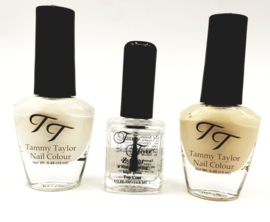 TAMMY TAYLOR THE FRENCH MANICURE KIT NAIL POLISH  MADE IN USA 3 BOTTLES