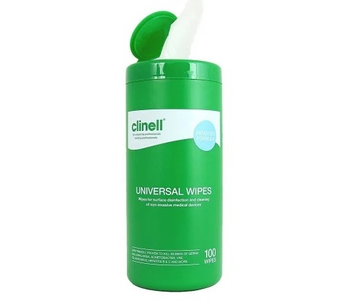 Clinell Universal Wipes Koker 100st – Reiniging & Desinfectie