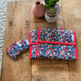 Bag (etui) voor verwisselbare breinaalden en kabels / Little Flowers