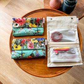 Bag (etui) voor vaste rondbreinaalden  / Exotic Birds and Flowers