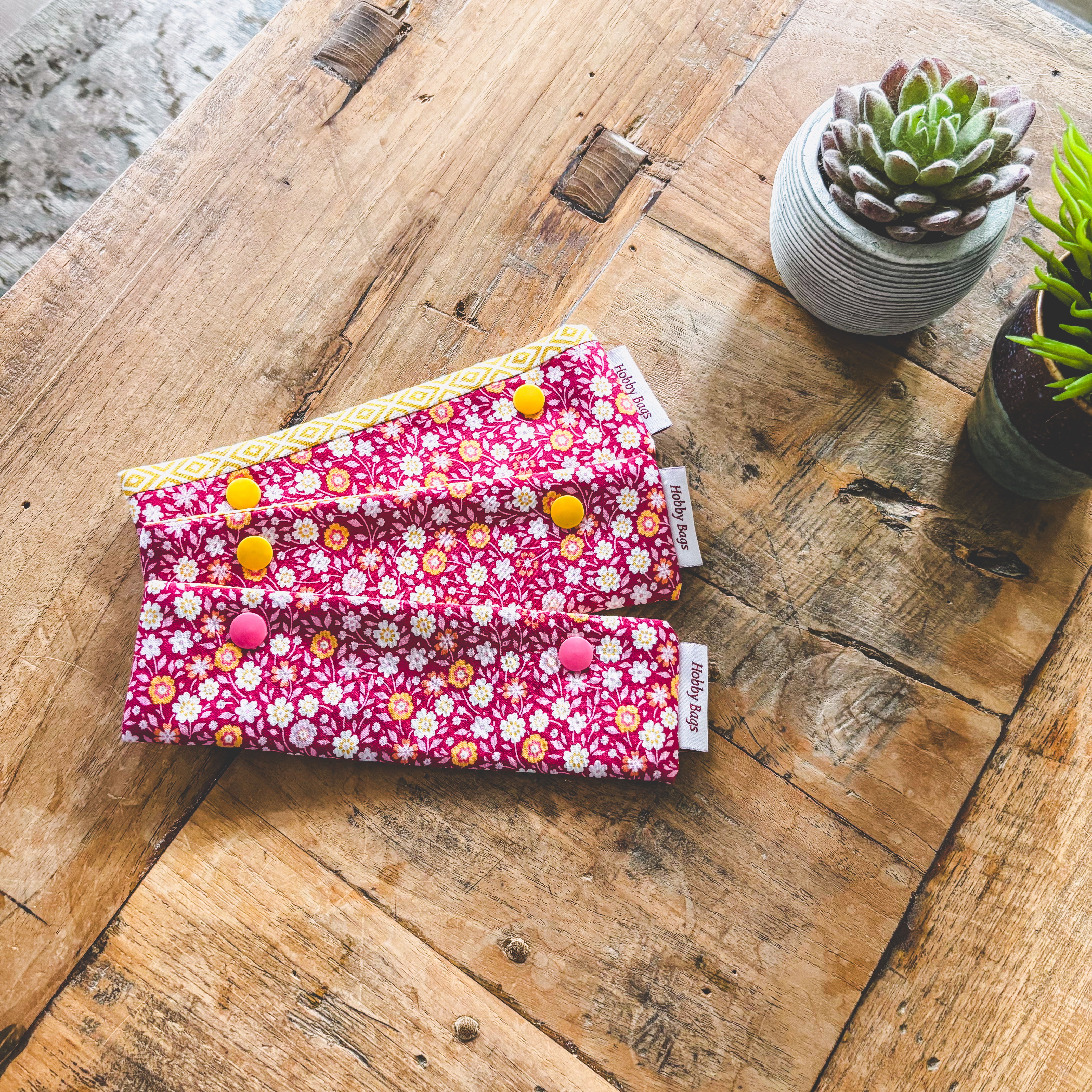 DPN Etui / Roze met kleine bloemetjes