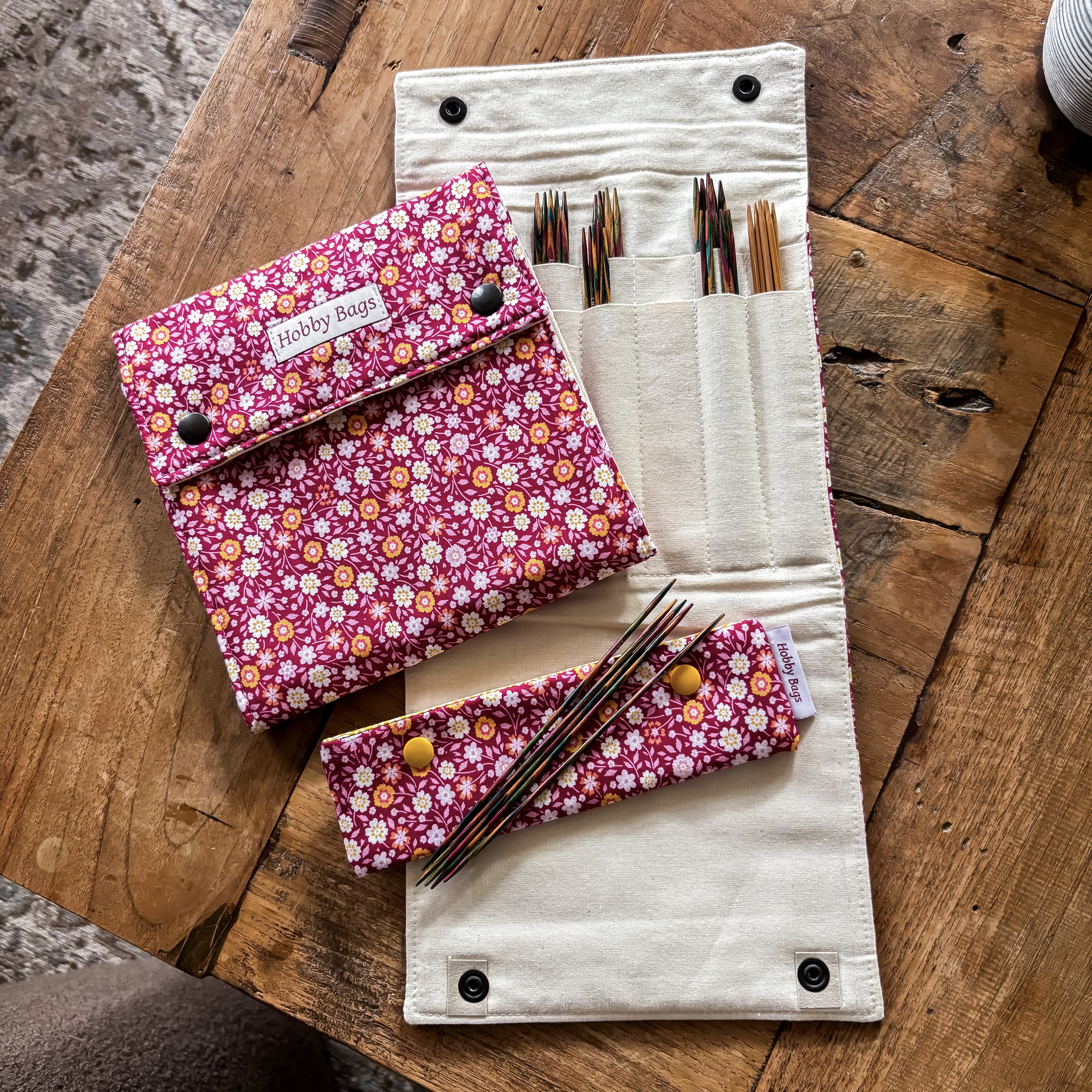 DPN Bag / Roze met kleine bloemetjes
